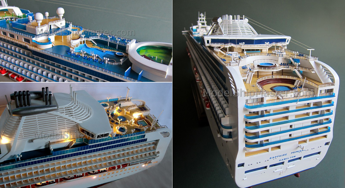 Sapphire Princess cruise ship model